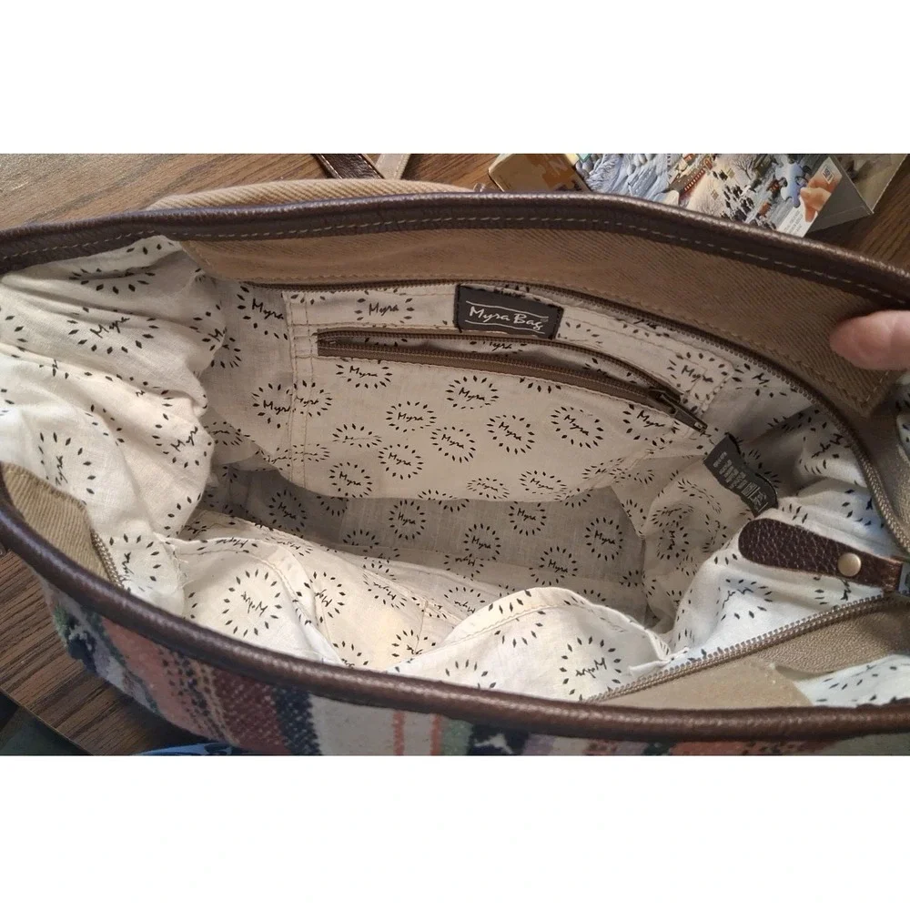 Myra Multi Color Genuine Hide Purse Messenger Southwest Blanket Style 15